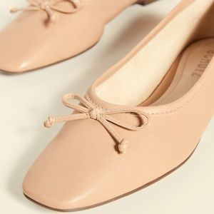 SCHUTZ Square Toe Ballet Flat
